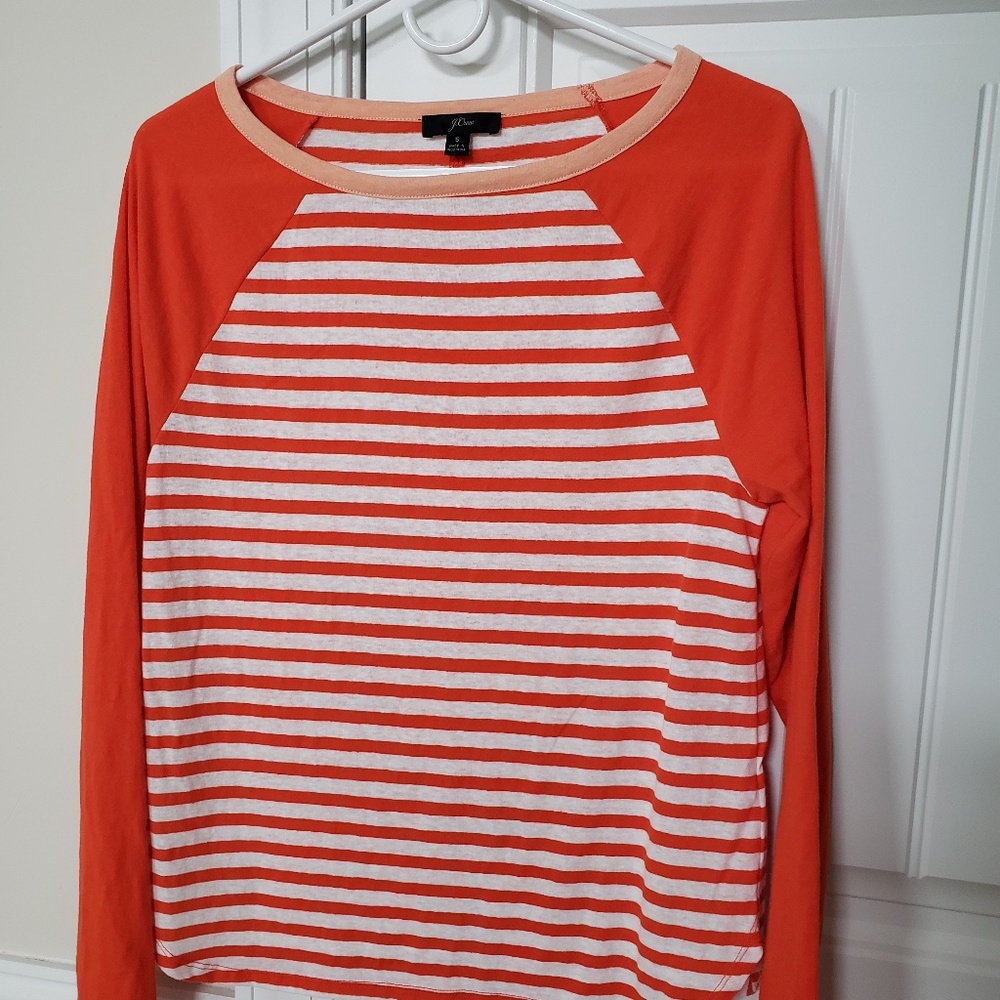 J Crew long-sleeve baseball tee